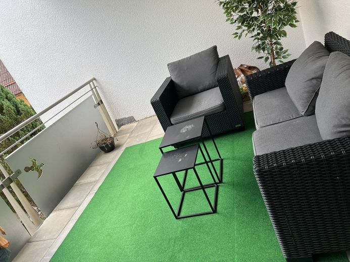 Mtl. 545€ Rate für Eigennutzer!!! Schöne 4,5 Zi-Whg. mit Balkon in Ablach zu verkaufen! (6) (ID-130) – Balkon 