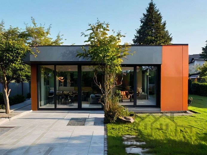 Röttenbach neu Haus mit großen Raum mit Effizient Planung sicher und attraktiv – Modulhaus Rendering 016