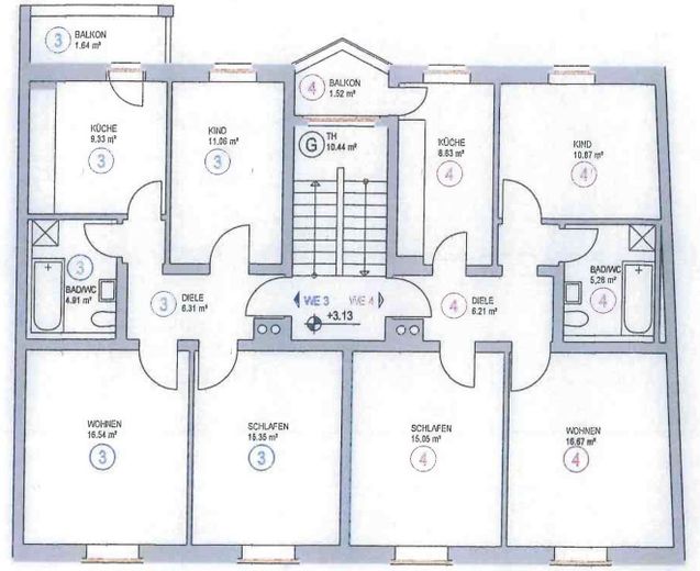 Charmante Denkmal Etagenwohnung – Foto 3