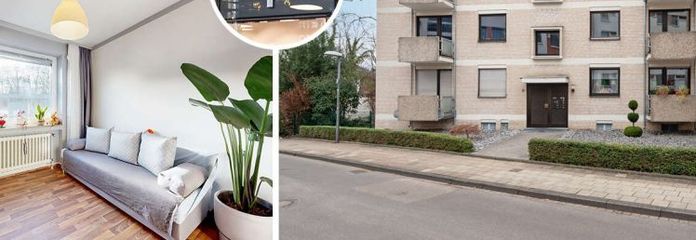 PHI AACHEN - Abitazione di tre locali affittata con balcone, loggia e garage ad Aquisgrana!