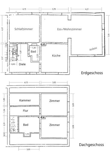 Haushälfte mit Charakter – Grundrisse