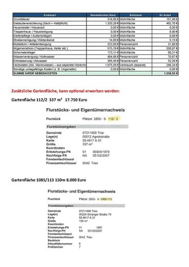 RESERVIERT  Attraktive 3-Zimmer-Eigentumswohnung 80 m² mit Balkon 7.800€ p.a. – Übersicht Hausgeld