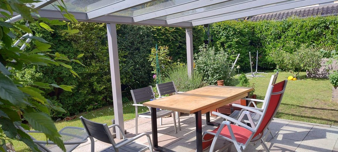 Südterrasse mit Glasdach