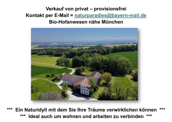 Propiedad rural idílica / paraíso natural - cerca de Múnich – Naturparadies