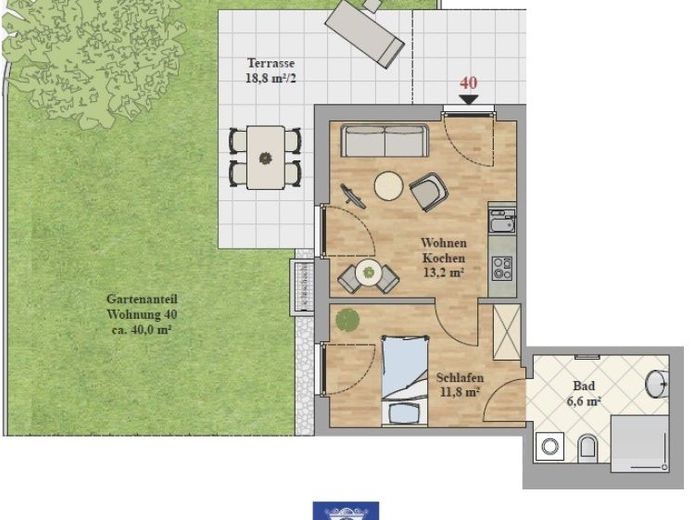¡Su nuevo hogar con terraza y jardín propio! – Foto 1