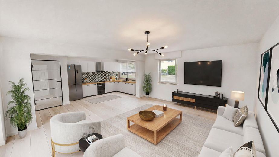 Kapsamlı yenileme sonrası ilk oturum: geniş yaşam loftuna sahip 101 m² tasarım dairesi – 1. Wohnloft