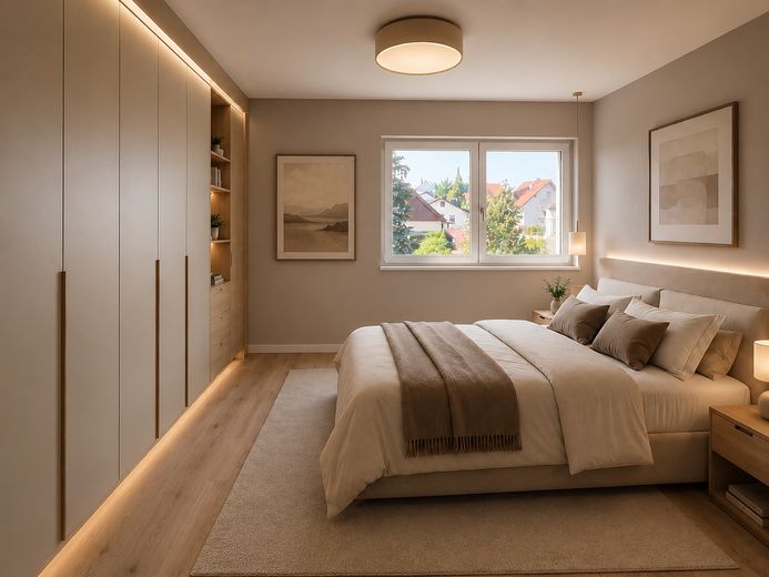 Moderne 4 Zimmer DG Wohnung mit Garten in ruhigem gehobenen Wohngebiet – SZ1