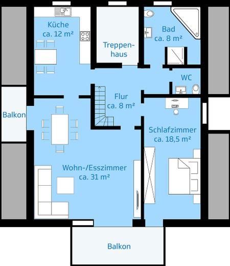 Grundriss Dachgeschoss