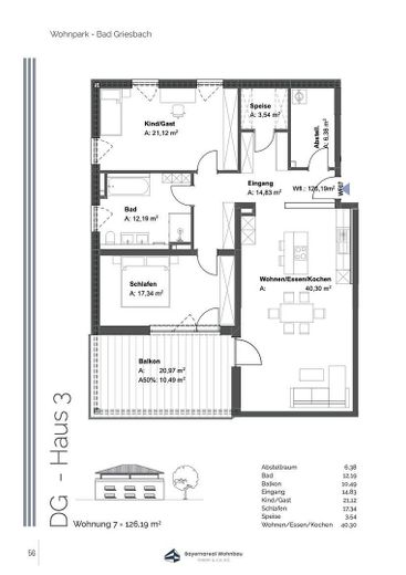 Erstbezug Alpenblick Penthouse mit 2 Zimmern - KFW 40 NH – Foto 22