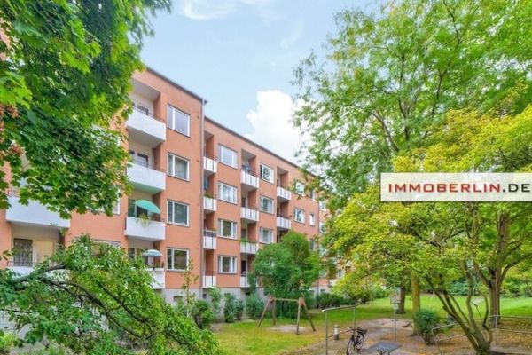 IMMOBERLIN.DE - Przyjemne mieszkanie z zachodnią loggią przy parku Volkspark Jungfernheide