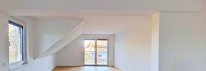 **PREMIÈRE OCCUPATION exclusive** Appartement moderne de 3 pièces au rez-de-chaussée avec BALCON dans un écrin de verdure – Ansicht II: Wohn- und Esszimm…