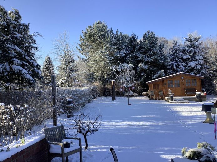 la vostra nuova casa a Werder - Havel – Winterlicher Gartenblick