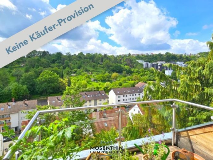 Appartamento di 3 locali all'ultimo piano con balcone panoramico soleggiato, in tranquilla posizione semicollinare di Stuttgart-Rohracker – Foto 1