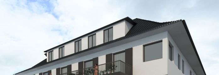 Neue 3-Zimmer-Wohnung im Obergeschoss mit Balkon