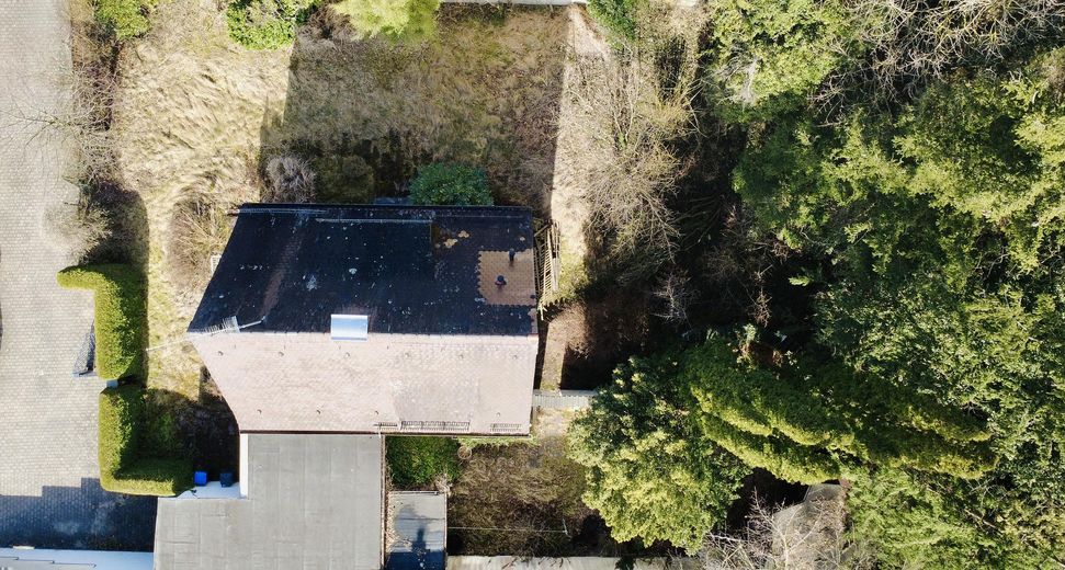 Splendido terreno di rara bellezza nella posizione migliore di Stockdorf – Luftansicht Grundstück