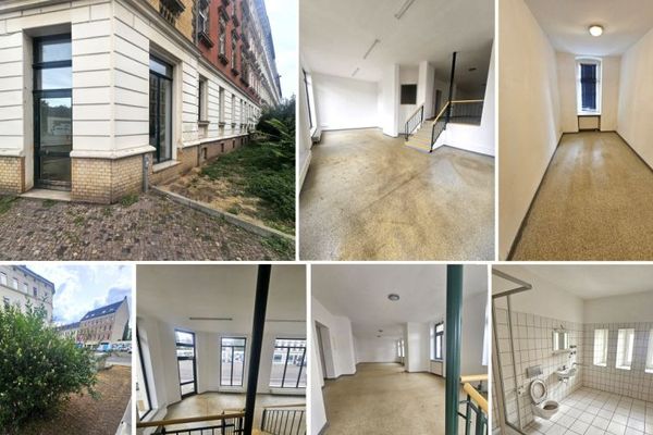 Ampio locale per ufficio/negozio/studio a Lipsia Gohlis su 2 livelli, 4 locali e grandi vetrine