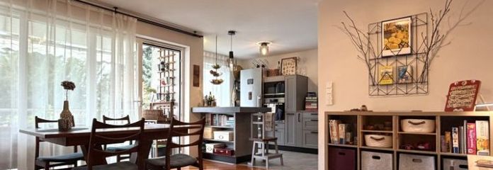 Appartement exclusif de 3 pièces avec loggia, garage et place de stationnement à Hanau-Steinheim
