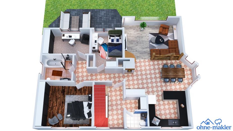 Traumhaus mit Zukunft: Zweifamilienhaus mit Einliegerwohnung, Wärmepumpe & PV-Anlage – EG