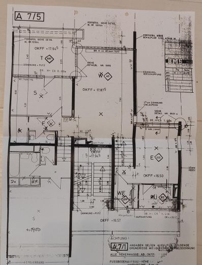 Hannover Teraslı Evinde 3 Kat Üzerine Yayılmış Muhteşem 4 Odalı Daire – Grundriss komplett