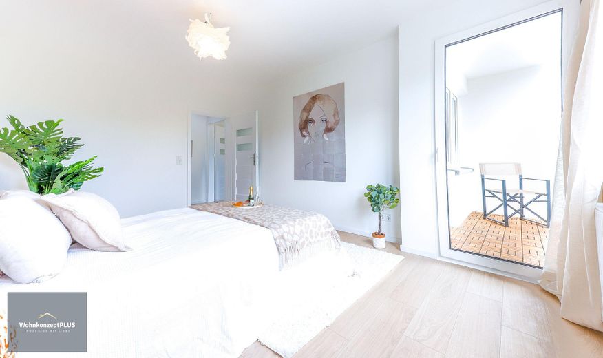 Provisionsfrei: Komplett modernisiertes Reihenmittelhaus mit Wärmepumpe – Schlafzimmer