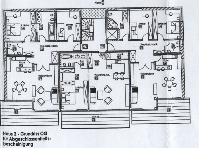 Bez prowizji! Ekskluzywne mieszkanie 2-pokojowe od strony południowej w centrum Bernau a.Chiemsee – Wohnung Nr. 2/5