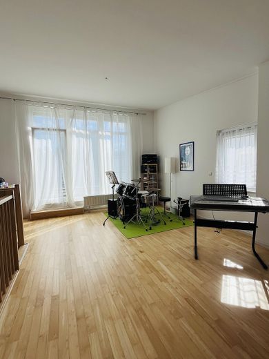 Family-friendly modern semi-detached house in a quiet development on the Havel – Galeriezimmer Musikzimmer