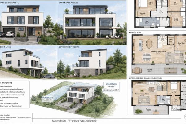 Terrain constructible en situation dominante sur versant sud avec vue dégagée