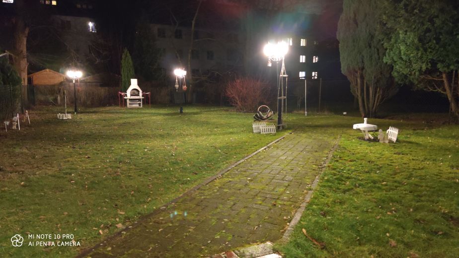Garten bei Nacht