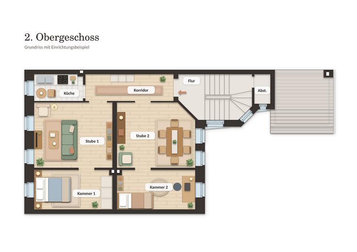 Świeżo odnowione, kuchnia w zabudowie + miejsce parkingowe w cenie: 67 m² w kamienicy za jedyne 371 € czynszu bez opłat! – Zdjęcie 7