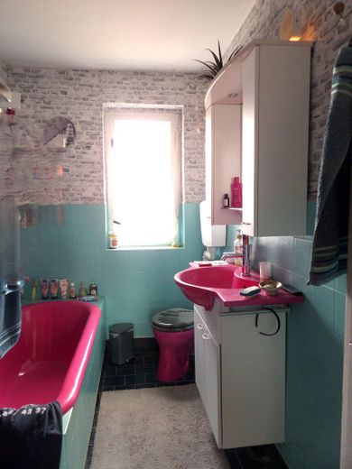 Seltenes Fundstück neu kalkuliert: Haus mit Hof, Werkstatt & 3.085 m² Grundstück – nur 69.999 € – Badezimmer