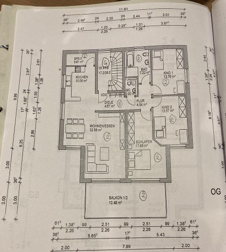 Grundrissplan Wohnung