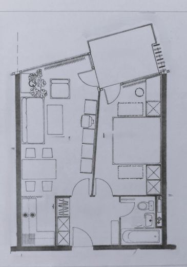 2-Zimmer-Wohnung in Schluchsee, kernsaniert, mit Hallenbad – Grundriss (ähnlich)
