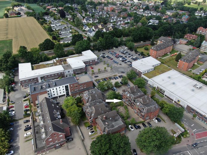 Luftbild mit Markierung