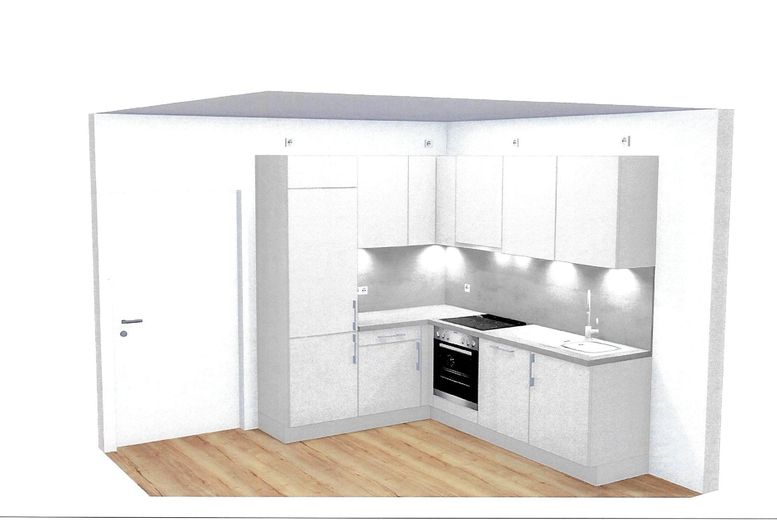 Visualisierung Küche Wohnungen 3 und 8