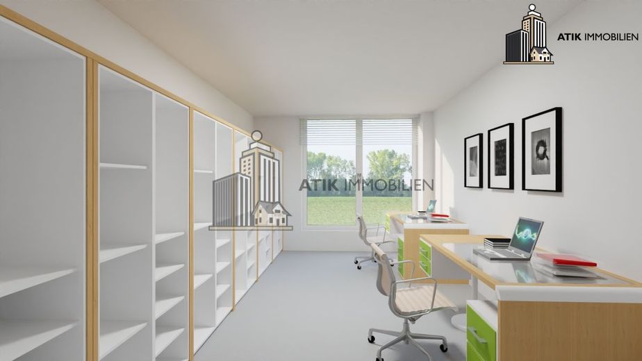 ATIK: Klimatisierte Bürofläche im Erdgeschoss mit Top Preis-Leistungs-Verhältnis - provisionsfrei – Innenvisualisierung