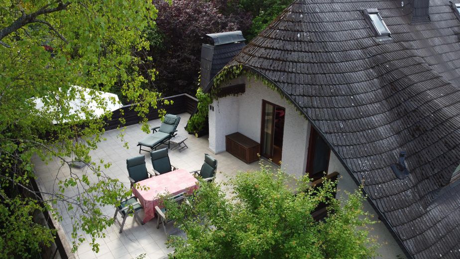 Blick auf die Terrasse