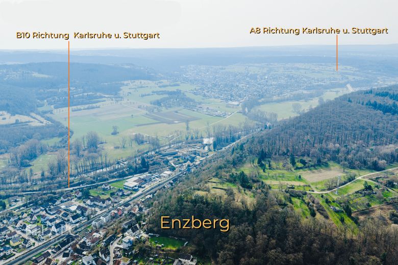 Ob Eigennutzung oder Kapitalanlage ? - Sie entscheiden – Luftbild Verkehrsanbindung