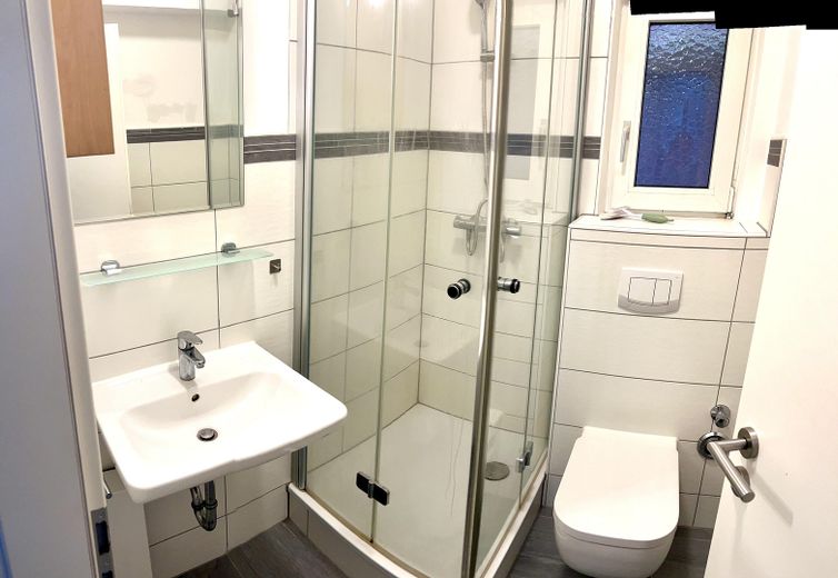 Blick in das Badezimmer