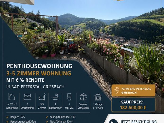 Penthousewohnung 3-5 Zimmer mit Traumaussicht – Foto 1
