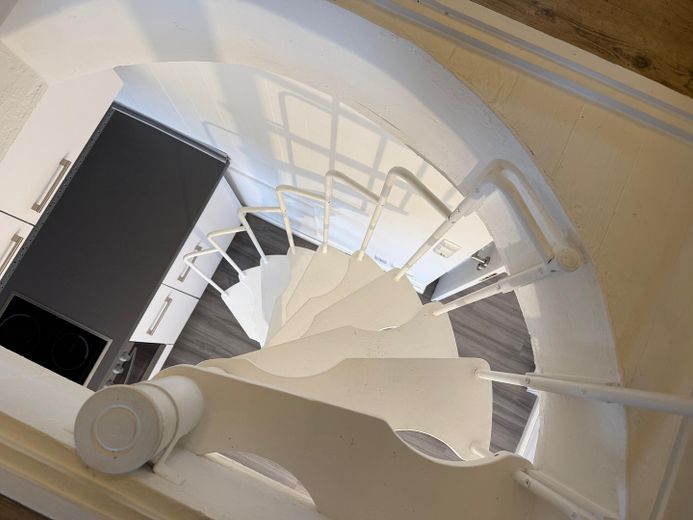 Incantevole appartamento di 1 stanza a Sankt Peter-Ording (centrale) – Wendeltreppe von oben