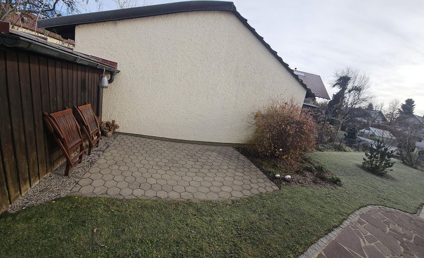 Gartenanteil mit Ostterasse