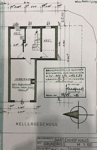 Grundriss Keller