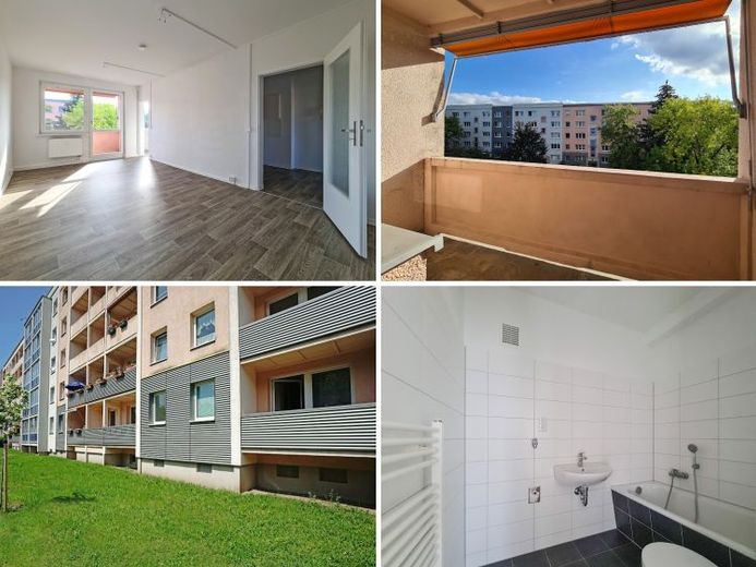 Bright, modern 3-room apartment with balcony & stylish bathtub bathroom (parking space on request) – Photo 1