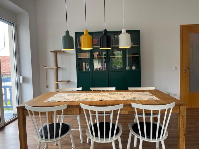 Essbereich im Wohnzimmer