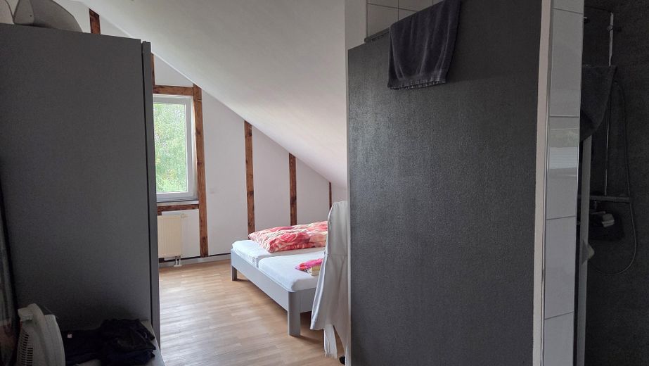 जंगल के किनारे शानदार लोकेशन में खूबसूरत नज़ारे वाला विशेष पेंटहाउस अपार्टमेंट – Elternschlafzimmer