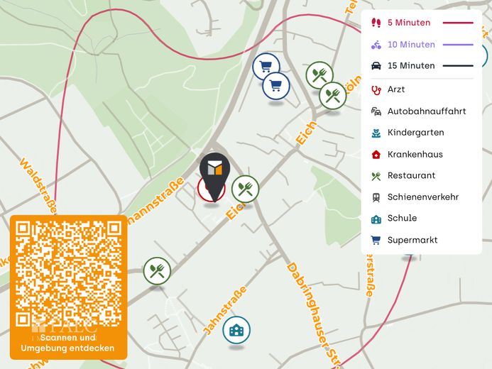 Vielseitig nutzbare Gewerbefläche in Wermelskirchen! Ideal als Praxis oder Büro! – Lageplan