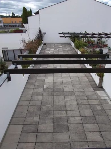 Blick vom o. Stockwerk auf DT