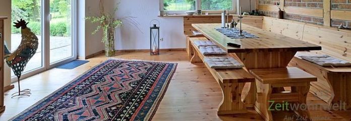 (EF0309_M) Weimar: Gelmeroda, neu gebautes Wohnhaus im alpenländischen Stil mit Grundstück, Kamin, WLAN, vollmöbliert