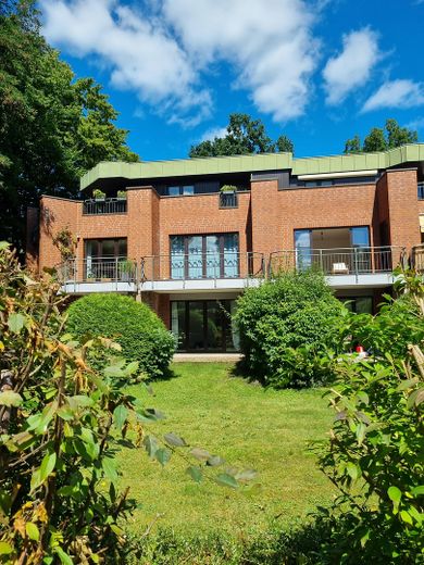 Blick auf die Wohnanlage