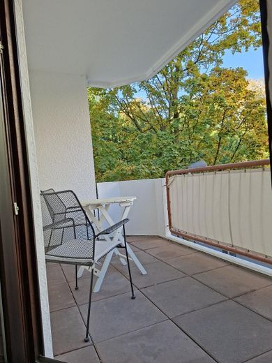 Immo F 261019 – Balkon mit Blick Palmen Garten